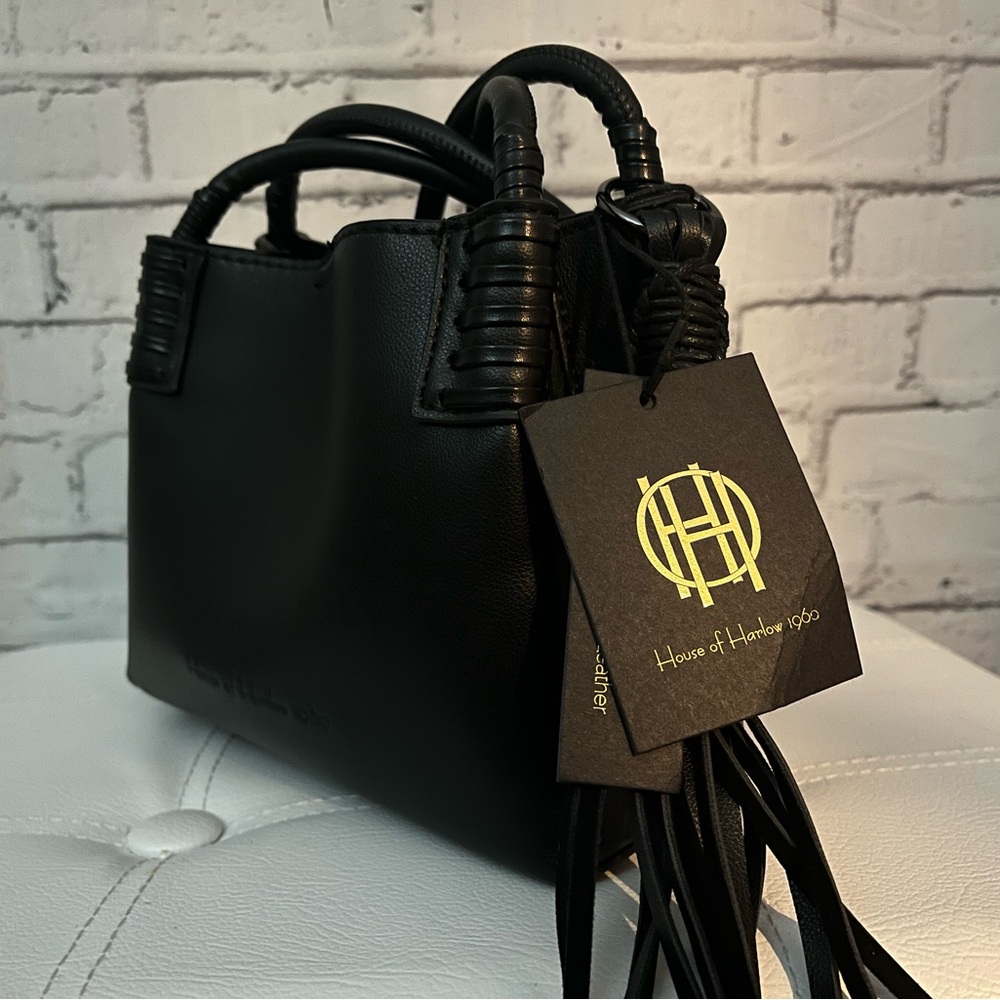 NWT House of Harlow 1960 Black Mini Bag - Picture 3 of 9